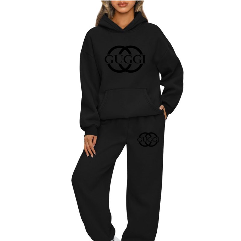 Autumn Winter Woman Tracksuit Hoodies+Sweatpants 2-Piece Fashion Causal Jogging sweatshirt Clothes Pullover Fleece Pant Sets New - Image 8