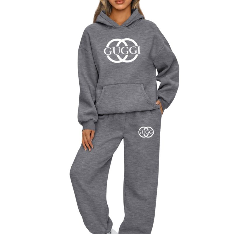 Autumn Winter Woman Tracksuit Hoodies+Sweatpants 2-Piece Fashion Causal Jogging sweatshirt Clothes Pullover Fleece Pant Sets New - Image 10