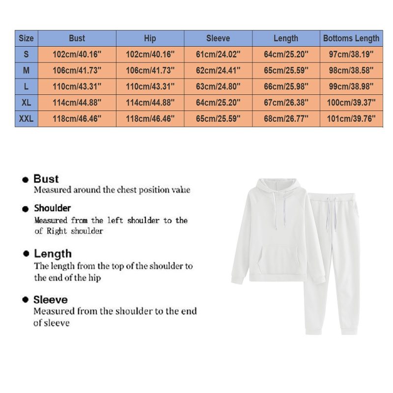 Ladies Sweat Suit Solid Color Hooded Sweatshirt And Pant Tracksuit Women Jogging Sport Set Lounge Wear Autumn Winter Clothes - Image 6
