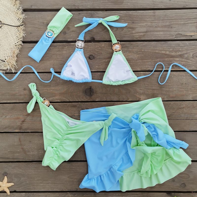 Brazilian Jewelled Rhinestones Diamond Bikini Women Swimwear Female Swimsuit Two-piece Bikini set Bather Bathing Suit Swim - Image 4