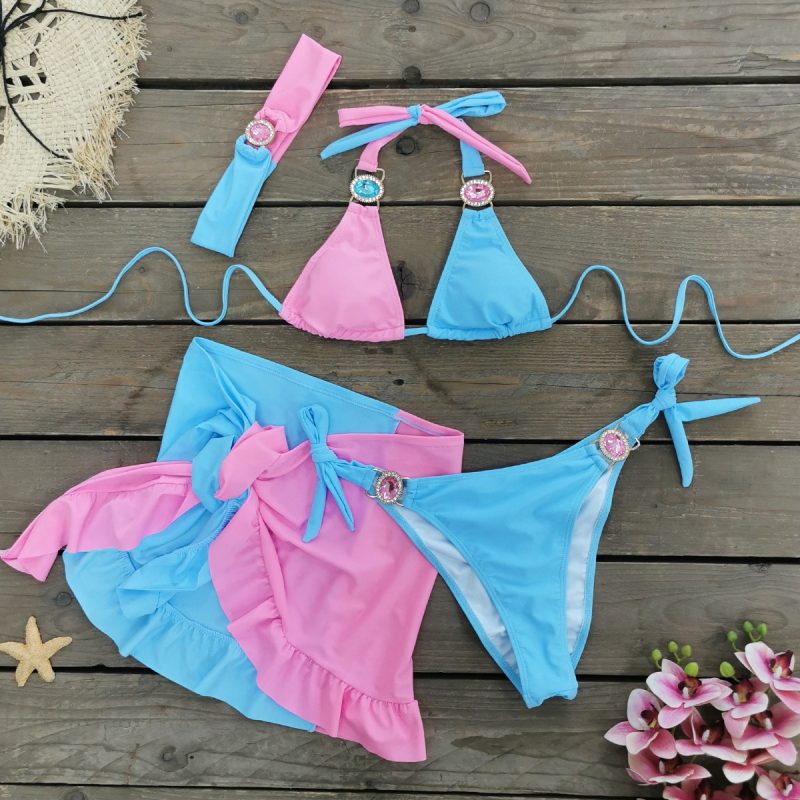Brazilian Jewelled Rhinestones Diamond Bikini Women Swimwear Female Swimsuit Two-piece Bikini set Bather Bathing Suit Swim - Image 5