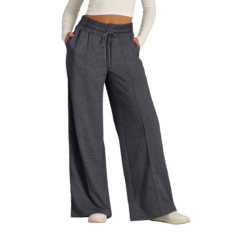 Fleece Sweatpants Women Streetwear Pants High Waist Loose Trousers Casual Straight Sport Wide Leg Baggy Pants Joggers - Image 5