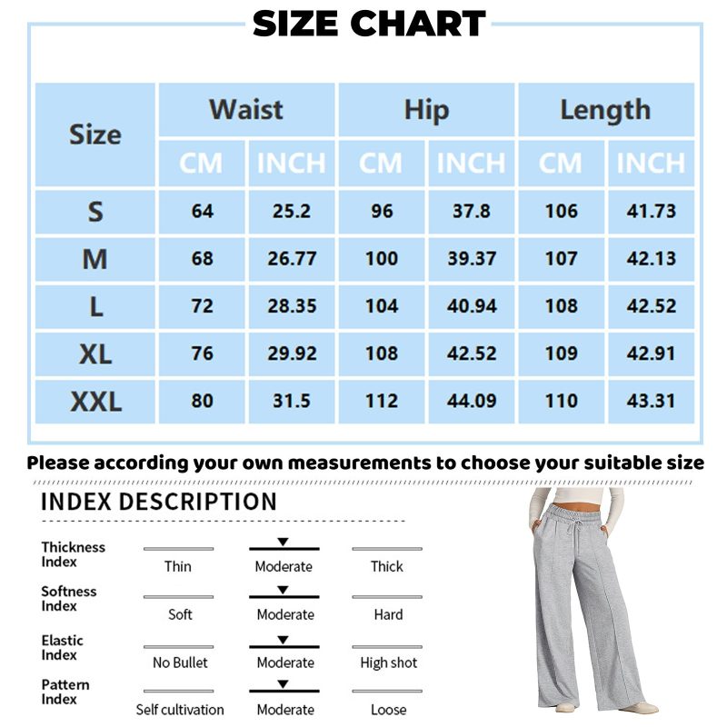 Fleece Sweatpants Women Streetwear Pants High Waist Loose Trousers Casual Straight Sport Wide Leg Baggy Pants Joggers - Image 6