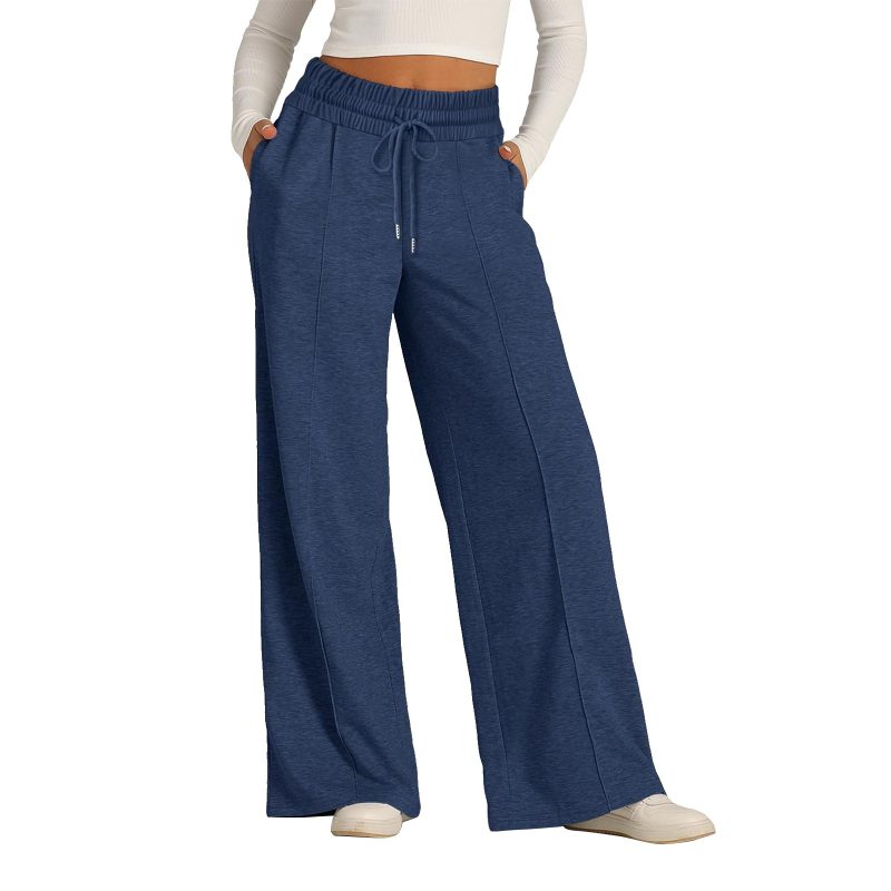 Fleece Sweatpants Women Streetwear Pants High Waist Loose Trousers Casual Straight Sport Wide Leg Baggy Pants Joggers - Image 11