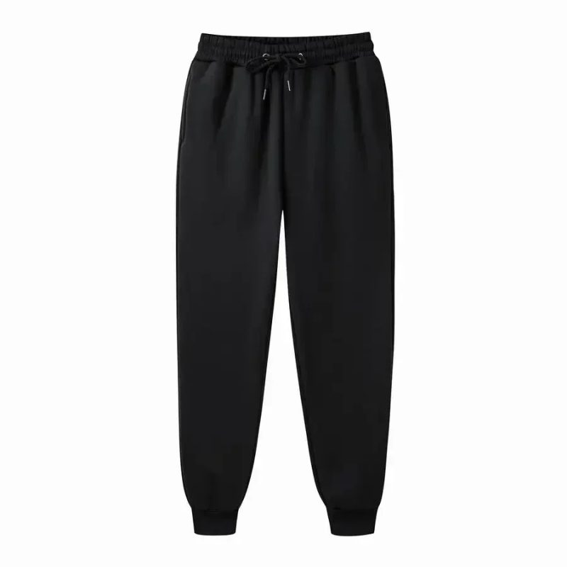 Women's and men's loose sweatpants runners with elastic waist casual hip-hop sweat pants white beige ros - Image 11