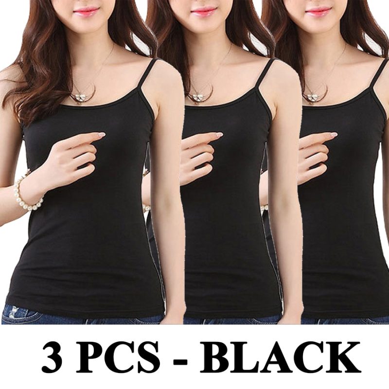 Camis Women Sexy Tank Tops Soft Solid Cotton Model Camisole Slim Comfortable Vest Top Cropped for Ladies Girls 3 Colors Hot Sale - Image 16