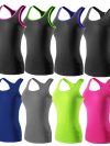 Women Sport tank Tops For Gym Vest Top Fitness Sleeveless T Shirt Sports Wear tank top Clothes Gym Vest Running workout