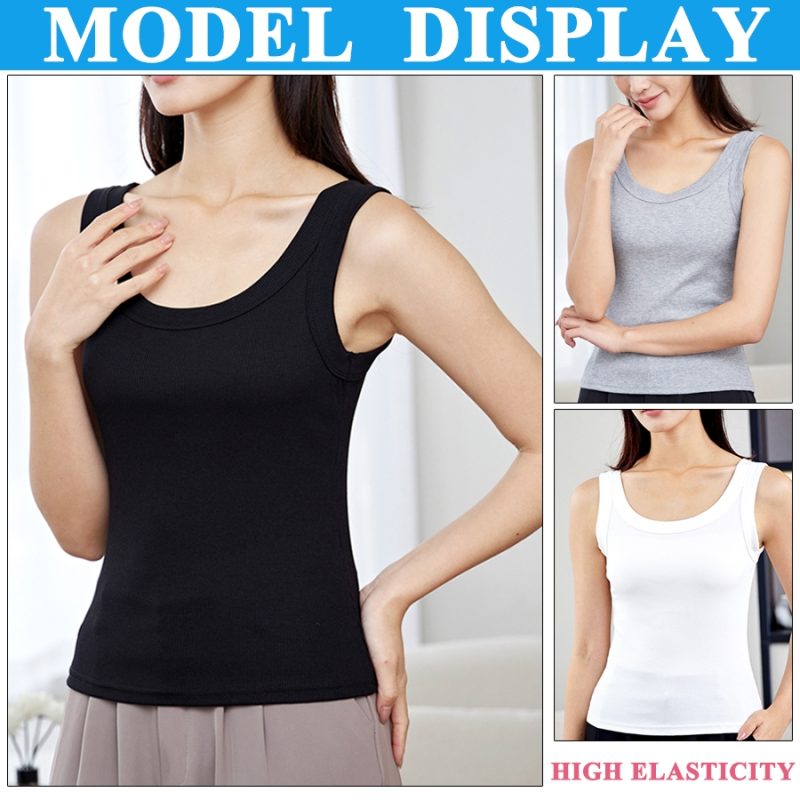 Sexy Tank Tops Women Colorful Running Sports Soft Solid Modal Screw Thread High Elasticity Slim Vest Girls 9 Colors - Image 3