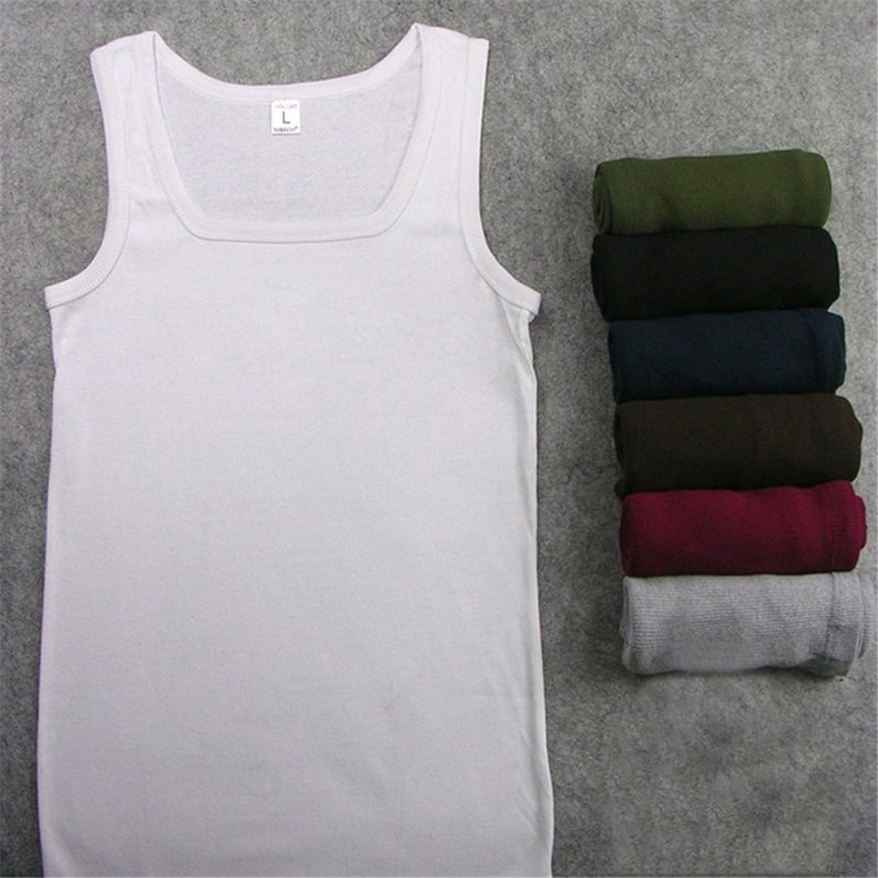 Summer Plus Size Men Women Clothing Black White Gray Tank Tops Singlets 100% Cotton Fitness Men Muscle Vests T Shirt For Women - Image 4