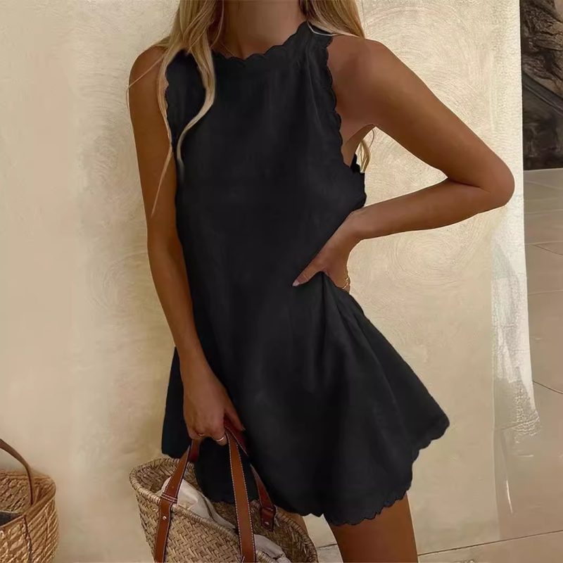 Summer Sexy White Sleeveless Dress Women Fashion Elegatn Casual Office Party Mini Dresses Female New Holiday Solid Dress New - Image 7