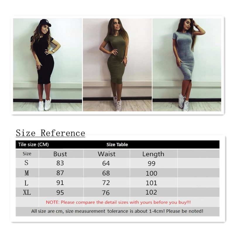 Dropshipping Womens Dresses Elegant Wedding Cocktail Short Sleeve Summer A-Line Bodycon Midi Dress - Image 3