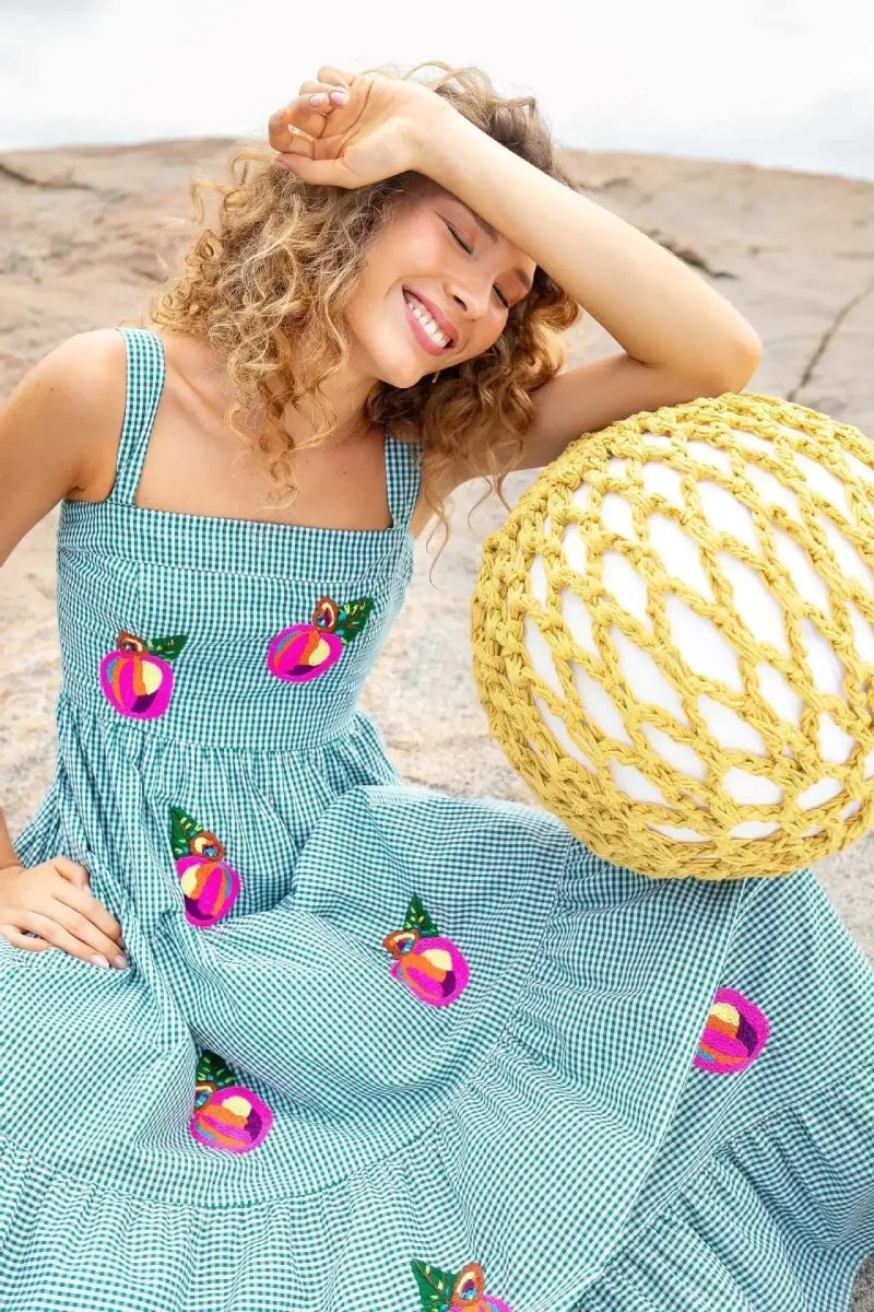 2025 Spring Women Dress Long Print Square Collar Sleeveless Loose Slip Dresses Female Elegant Casual Trendy Beach Ladies Clothes - Image 2