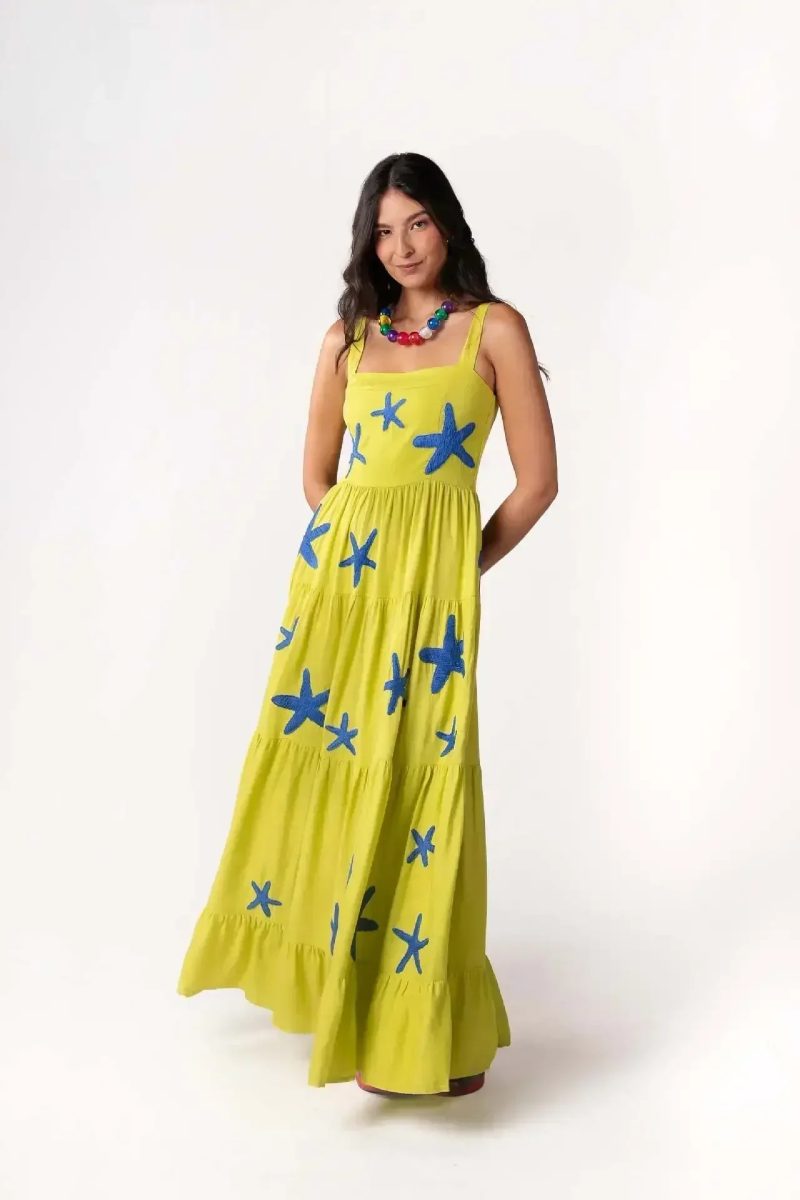 2025 Spring Women Dress Long Print Square Collar Sleeveless Loose Slip Dresses Female Elegant Casual Trendy Beach Ladies Clothes - Image 4