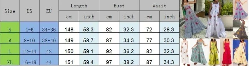 2025 Spring Women Dress Long Print Square Collar Sleeveless Loose Slip Dresses Female Elegant Casual Trendy Beach Ladies Clothes - Image 6