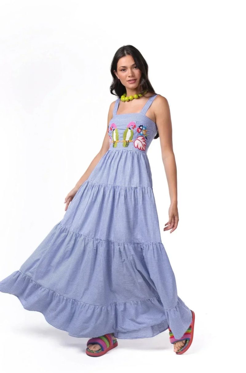 2025 Spring Women Dress Long Print Square Collar Sleeveless Loose Slip Dresses Female Elegant Casual Trendy Beach Ladies Clothes - Image 10