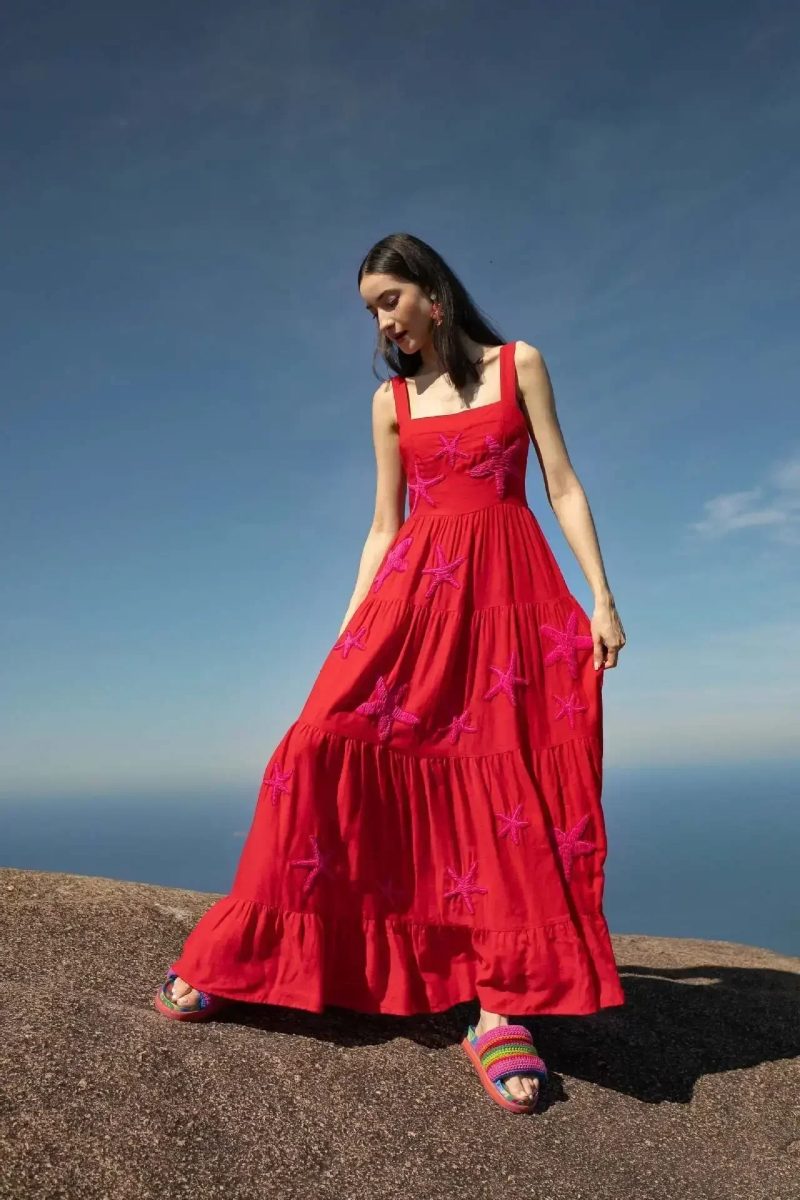 2025 Spring Women Dress Long Print Square Collar Sleeveless Loose Slip Dresses Female Elegant Casual Trendy Beach Ladies Clothes - Image 19