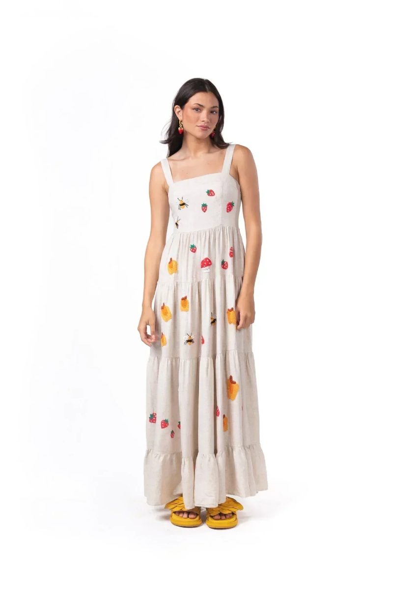 2025 Spring Women Dress Long Print Square Collar Sleeveless Loose Slip Dresses Female Elegant Casual Trendy Beach Ladies Clothes - Image 22
