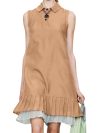 Summer Women Fashion Shirt Dress ZANZEA Elegant OL Work Sundress Casual Sleeveless Solid Vestidos Lapel Neck Female Pleated Robe