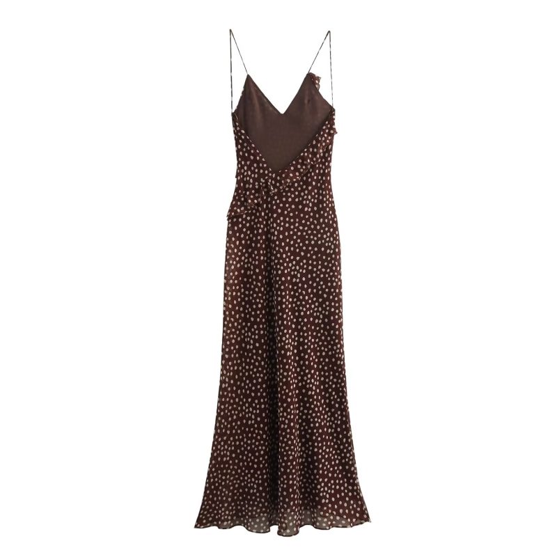 2024 autumn new women's clothing sweet and fashionable temperament layered decorative polka dot dress - Image 2
