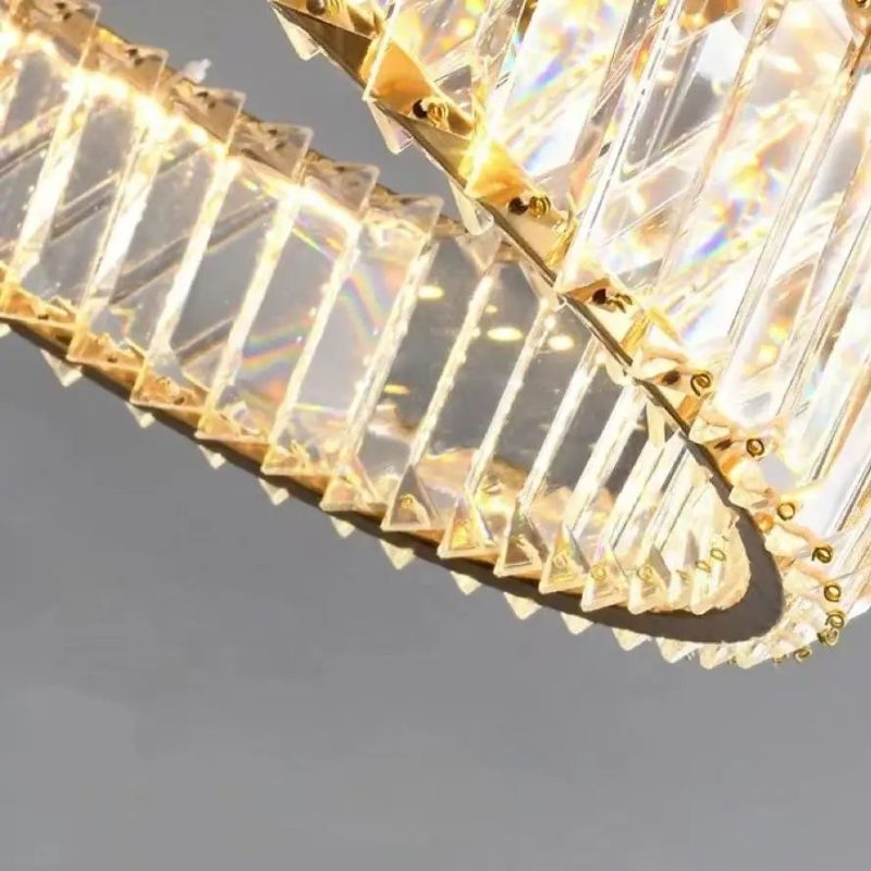 Light Luxury Restaurant Pendant Light Creative Modern Minimalist Dining Table Dining Room Bar Counter Crystal Light Pendant Ligh - Image 4