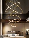 Nordic home decoration, stair chandelier, living room bedroom and dining room Pendant lights, ceiling light, indoor lighting