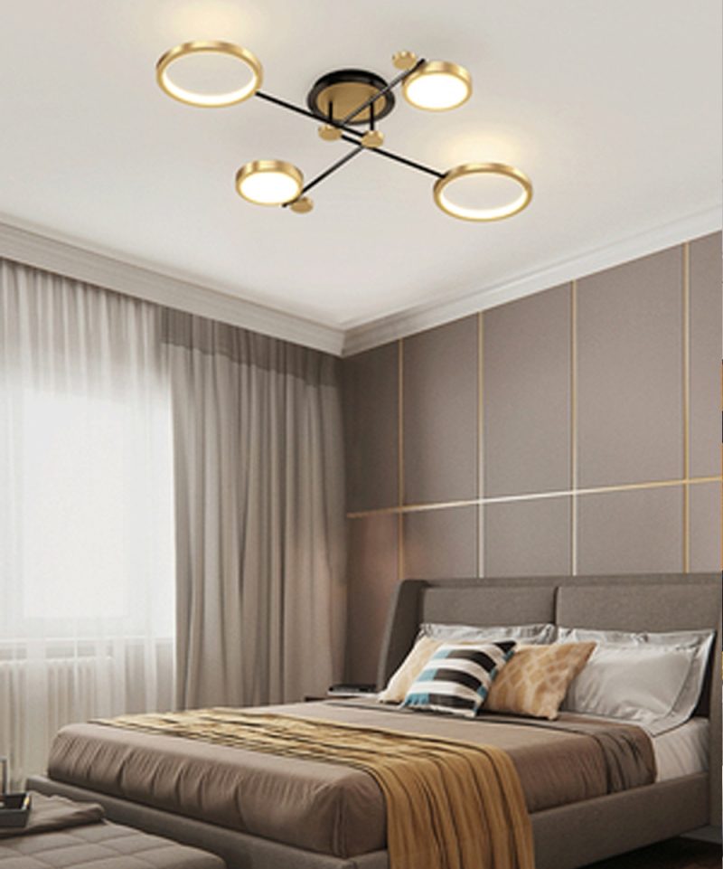 Modern Pendant Light LED Nordic Lamp Gold Black Hanging Chandelier Ceiling Lights Dimming Remote Control Lighting Fixture - Image 5