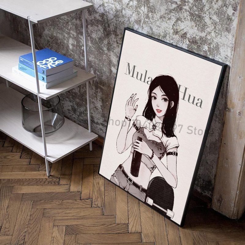 1pc Simple Fashion Princess Modern Poster Self-adhesive Art Waterproof Paper Sticker Coffee House Bar Room Wall Decor - Image 11