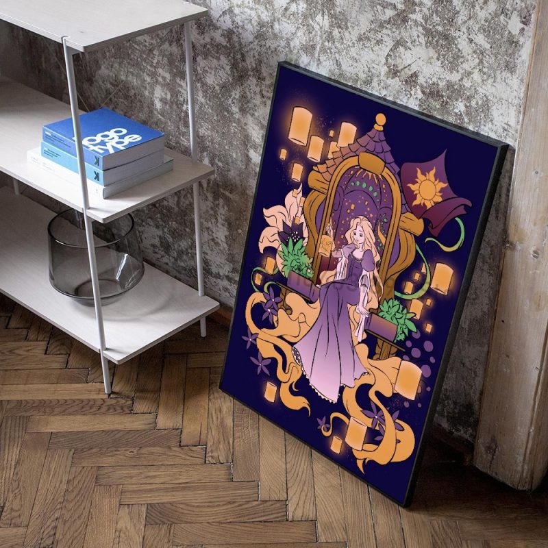 1pc Simple Fashion Princess Modern Poster Self-adhesive Art Waterproof Paper Sticker Coffee House Bar Room Wall Decor - Image 15
