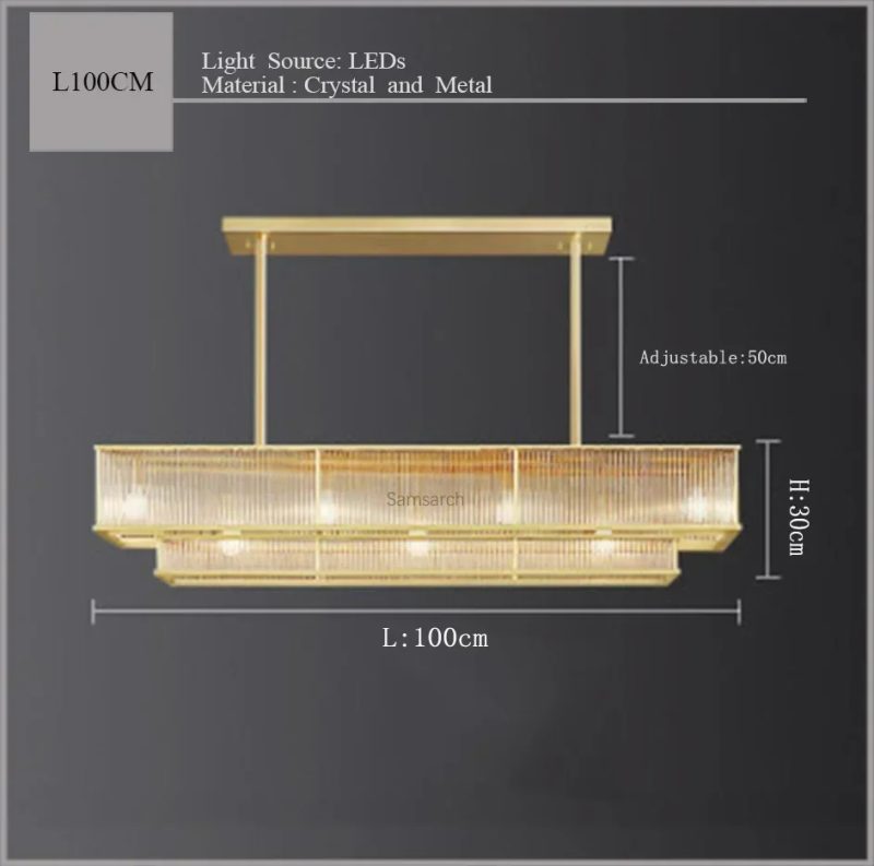 2024 Copper Golden Crystal Chandelier Luxurious Shiny Round Linear Pendant Lights For Dinning Room,Living Room Bedroom - Image 17