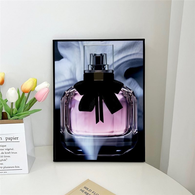 1pc Elegant Fashion Woman Poster Black And White Perfume Flowers Self-adhesive Art Poster Waterproof Paper Sticker Wall Decor - Image 10