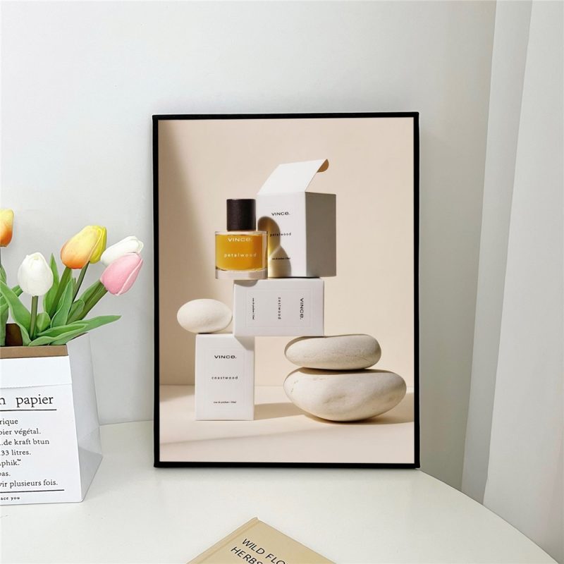 1pc Minimalist Black And White Luxury Fashion Perfume Bottle Self-adhesive Art Poster Waterproof Paper Sticker Wall Decor - Image 9