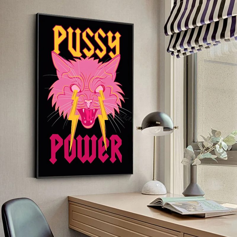 1pc Feminist Fashion Art Pink Girl Power Poster HD Posters Home Room Bar Cafe Decor Art Wall Painting Picture - Image 6