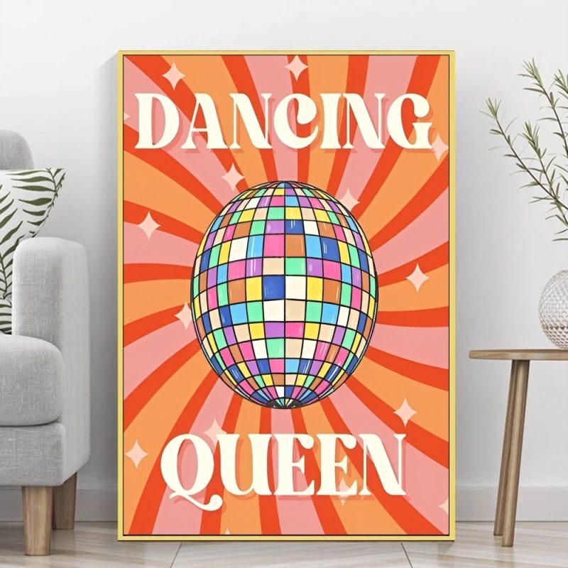 Retro Trendy Bar Funky Disco Ball 70s Self-adhesive Art Poster HD Quality Wall Art Retro Posters for Home Home Decor - Image 6