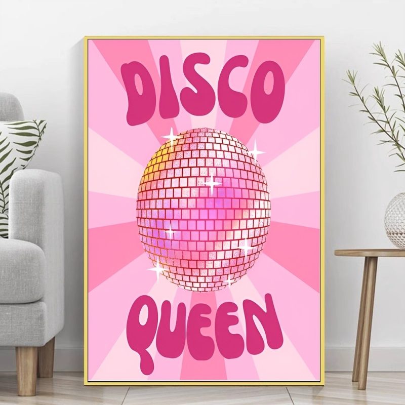 Retro Trendy Bar Funky Disco Ball 70s Self-adhesive Art Poster HD Quality Wall Art Retro Posters for Home Home Decor - Image 8