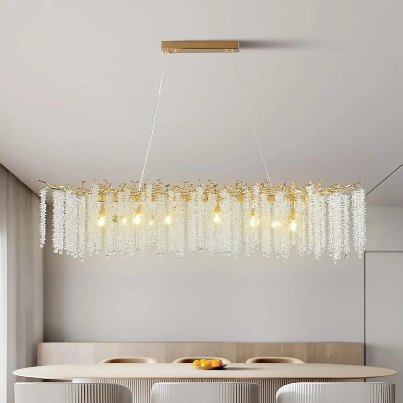 Crystal Ceiling Chandelier For Kitchen Dining Room Luxury Modern Luxury Crystal Chandelier Living Room Chandeliers