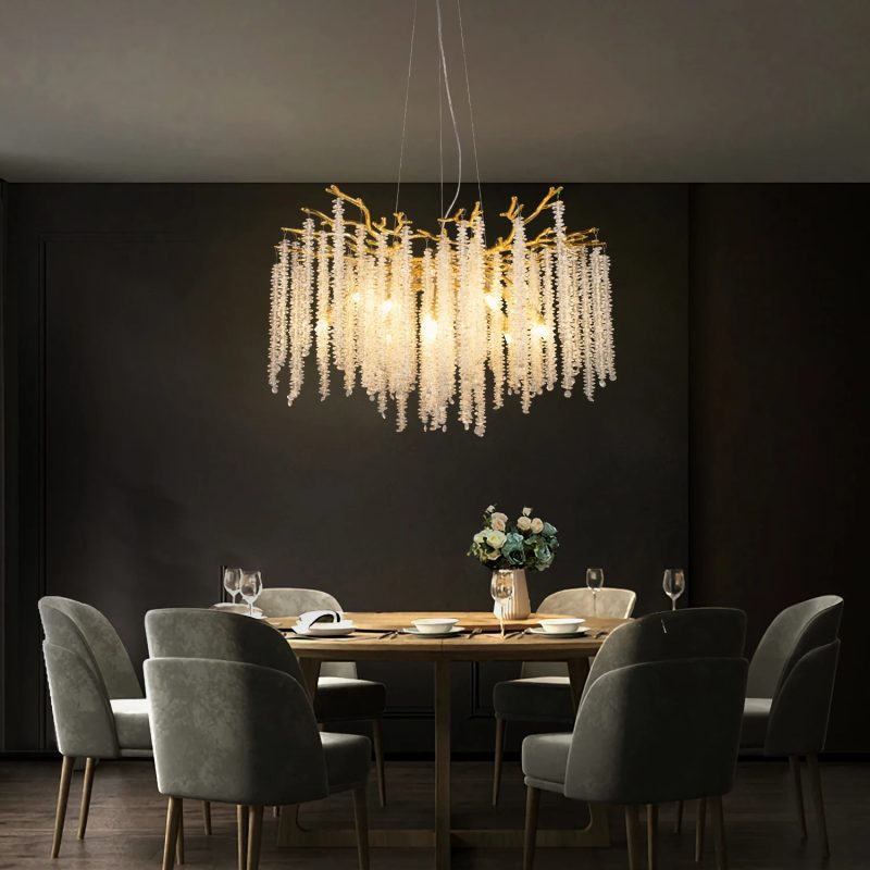 Crystal Ceiling Chandelier For Kitchen Dining Room Luxury Modern Luxury Crystal Chandelier Living Room Chandeliers - Image 2