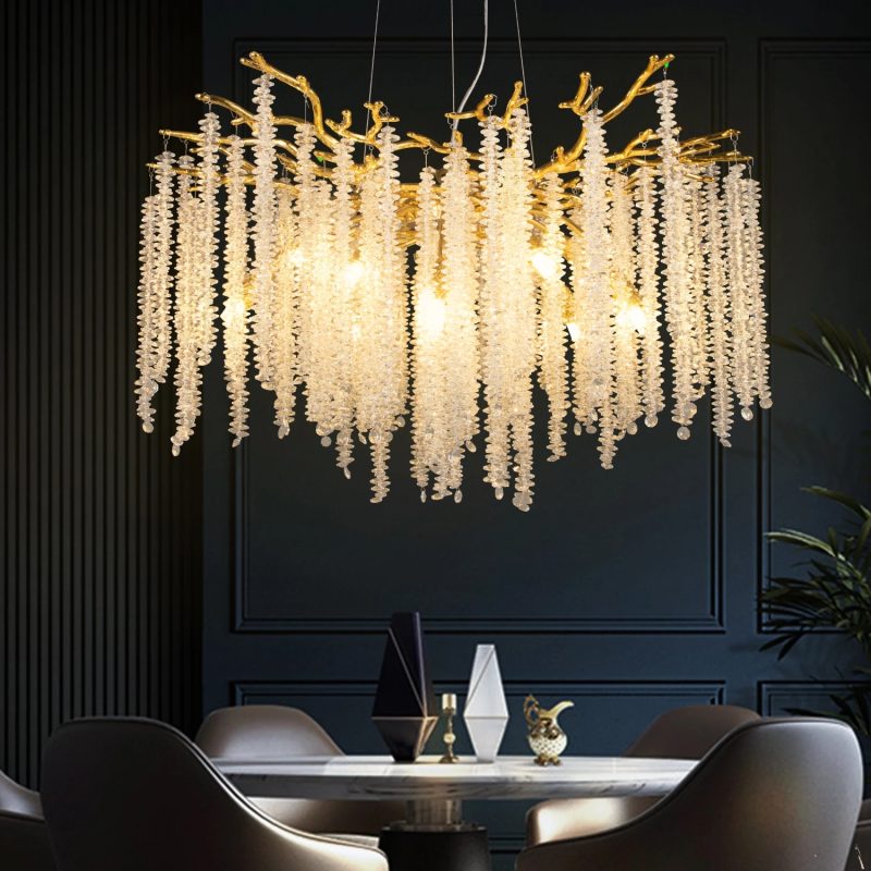 Crystal Ceiling Chandelier For Kitchen Dining Room Luxury Modern Luxury Crystal Chandelier Living Room Chandeliers - Image 3