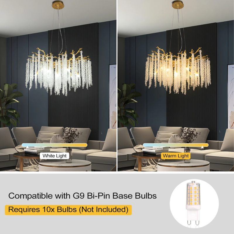 Crystal Ceiling Chandelier For Kitchen Dining Room Luxury Modern Luxury Crystal Chandelier Living Room Chandeliers - Image 4