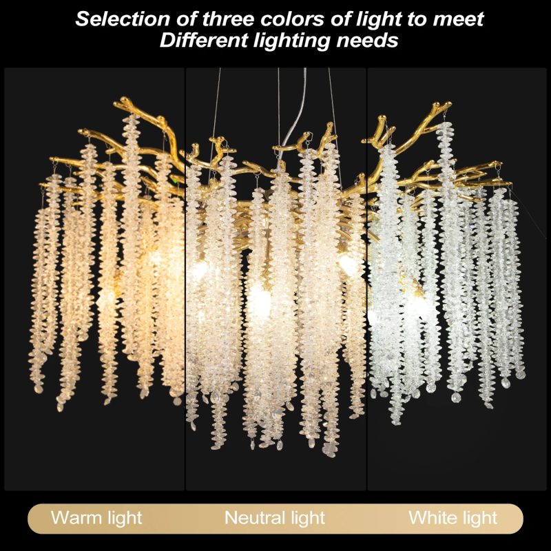 Crystal Ceiling Chandelier For Kitchen Dining Room Luxury Modern Luxury Crystal Chandelier Living Room Chandeliers - Image 6