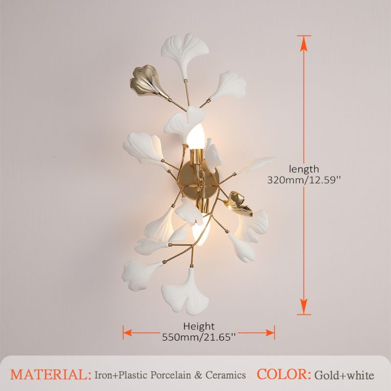 Modern LED Chandeliers Porcelain Leaves Branch Pendant Lights Hotel Dining Living Room Bedroom Art Lobby Decoration Chandelier - Image 17