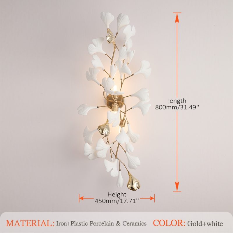 Modern LED Chandeliers Porcelain Leaves Branch Pendant Lights Hotel Dining Living Room Bedroom Art Lobby Decoration Chandelier - Image 18