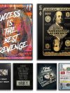 WORK HARD Motivational Modern Art Canvas Posters and Prints Money Dollars Graffiti Art Paintings on the Wall Art Pictures Cuadro