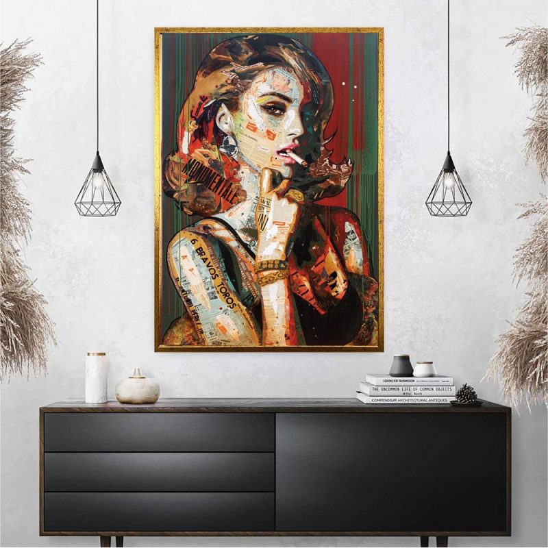Griffiti Sexy Woman Portrait Canvas Painting Wall Art Abstract Street Pop Art Fashion Girls Poster Prints Home Decor Gift - Image 4