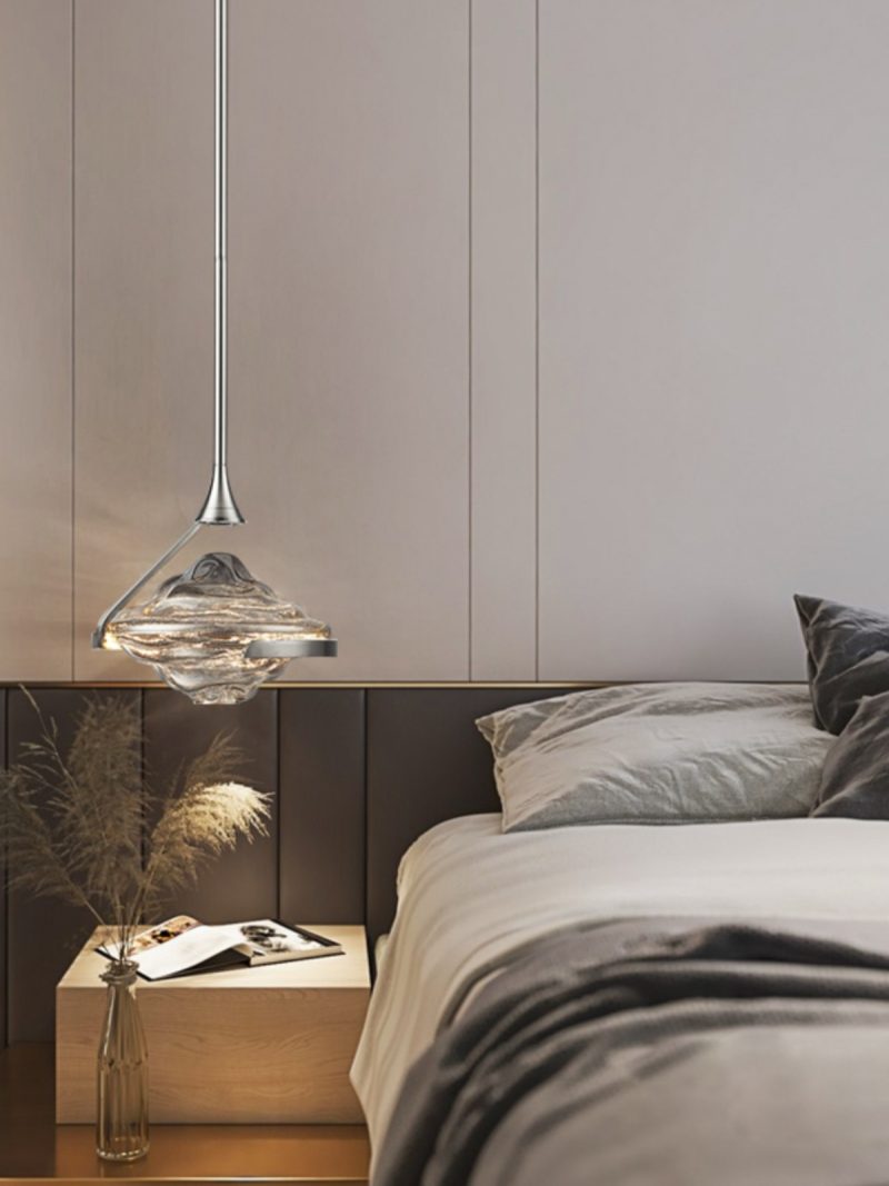 Modern Luxury Style Gold LED Pendant Lamp For Bedroom Living Dining Room Bathroom Bedside Art Glass Decoration Chandelier Light - Image 4