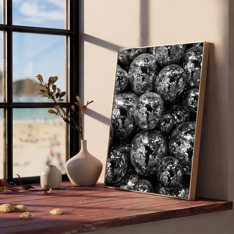 Disco Ball Dancefloor Party Poster Movie Sticky Posters Retro Kraft Paper Sticker DIY Room Bar Cafe Aesthetic Art Wall Painting - Image 4