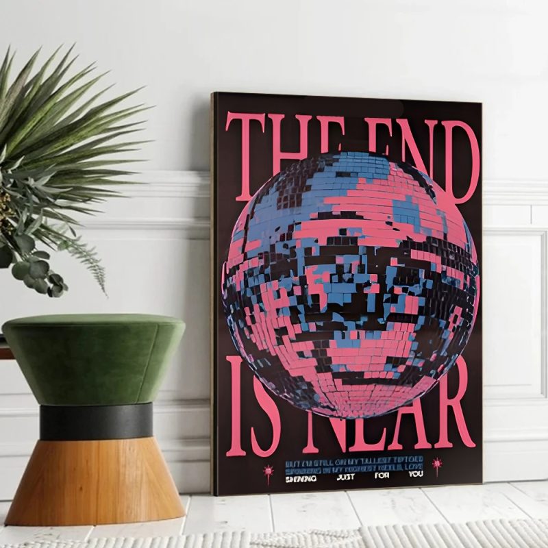 Disco Ball Dancefloor Party Poster Movie Sticky Posters Retro Kraft Paper Sticker DIY Room Bar Cafe Aesthetic Art Wall Painting - Image 9