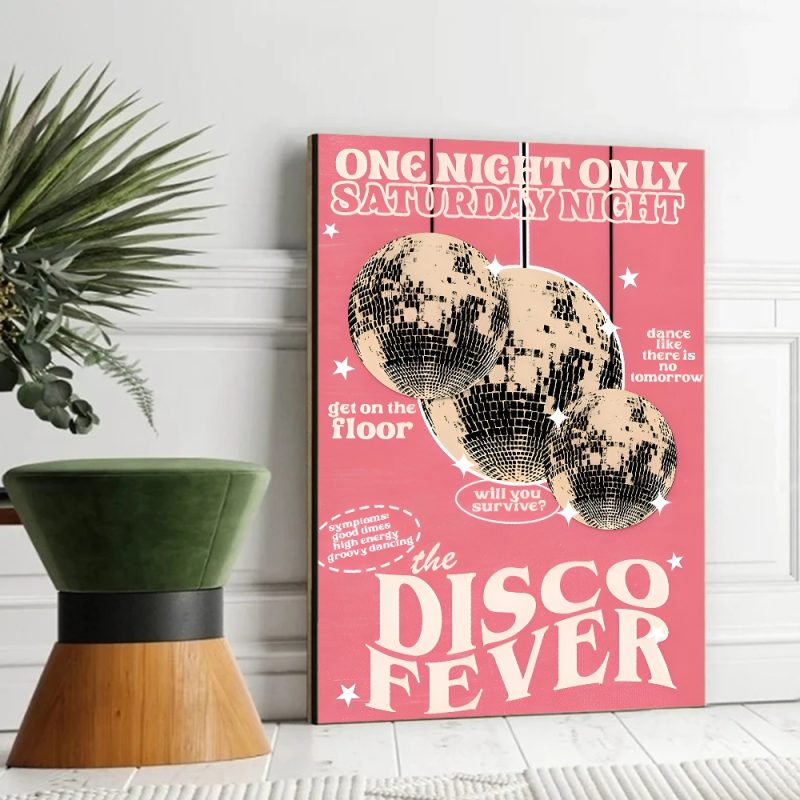 Disco Ball Dancefloor Party Poster Movie Sticky Posters Retro Kraft Paper Sticker DIY Room Bar Cafe Aesthetic Art Wall Painting - Image 10
