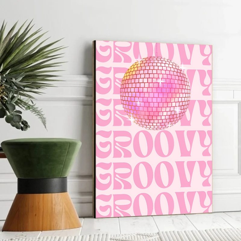 Disco Ball Dancefloor Party Poster Movie Sticky Posters Retro Kraft Paper Sticker DIY Room Bar Cafe Aesthetic Art Wall Painting - Image 11