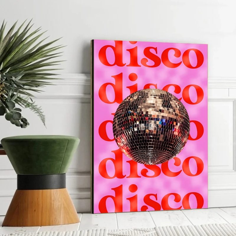 Disco Ball Dancefloor Party Poster Movie Sticky Posters Retro Kraft Paper Sticker DIY Room Bar Cafe Aesthetic Art Wall Painting - Image 13