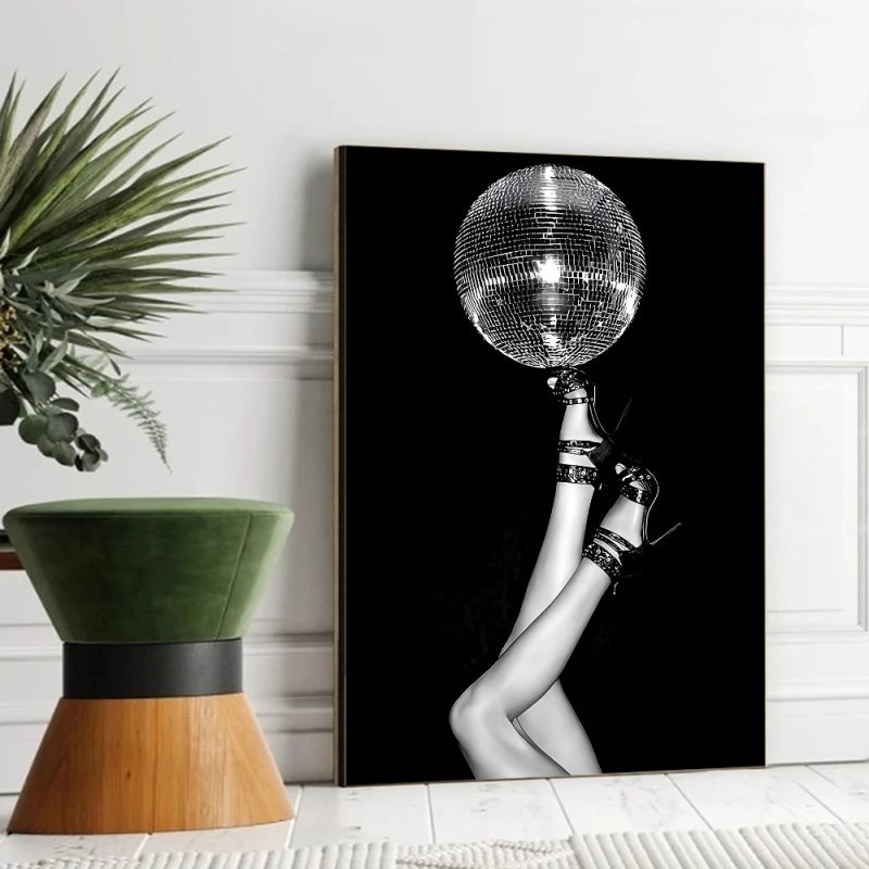 Disco Ball Dancefloor Party Poster Movie Sticky Posters Retro Kraft Paper Sticker DIY Room Bar Cafe Aesthetic Art Wall Painting - Image 15